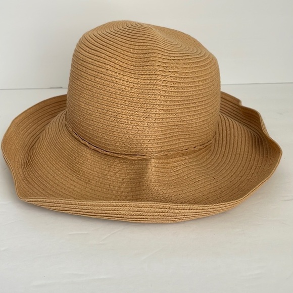 August Hat Company Adjustable Straw Hat Tan - Picture 1 of 7